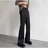 西裤男垂坠感高级感冰丝裤男直筒休闲长裤夏季修身弯刀裤XK335P40，男装西裤，星座1013-2