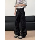 日系百搭时尚简约流行款文艺原宿ins气质潮流慵懒牛仔裤NK123P68，男装牛仔裤，星座1013-2