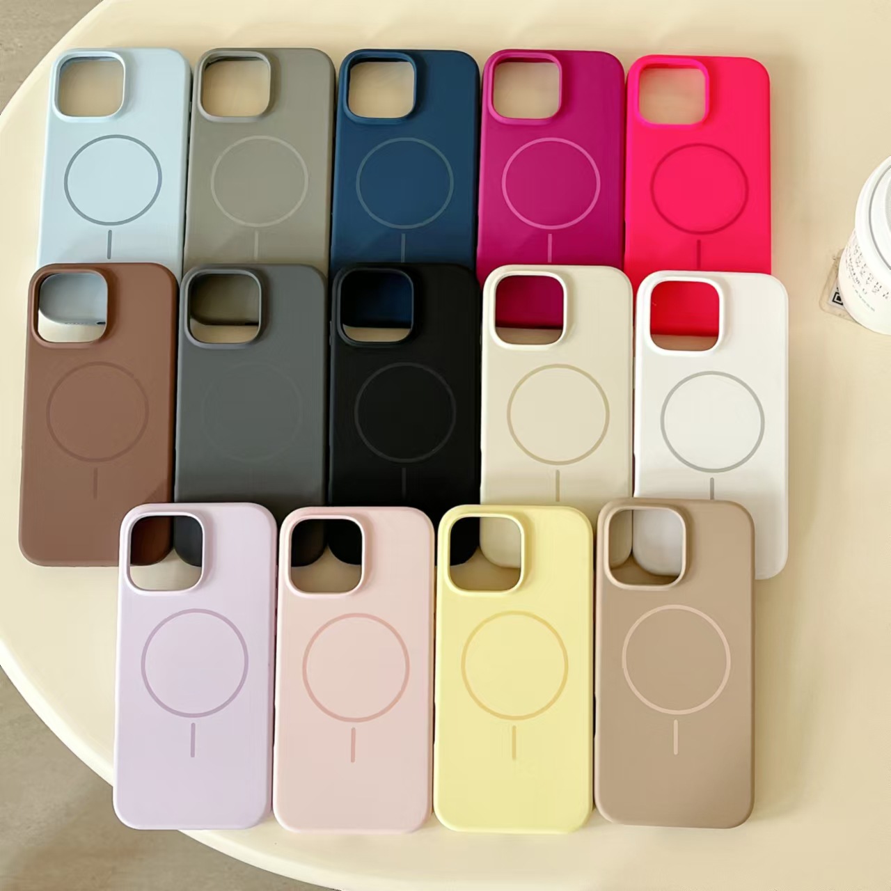 Magsafe磁吸适用苹果16Promax手机壳iPhone15Promax液态14pro简约