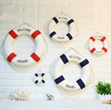 Океанская тема украшения стена -Жизненная украшение творческого средиземноморского стиля -творческая творческая гостиная на стене