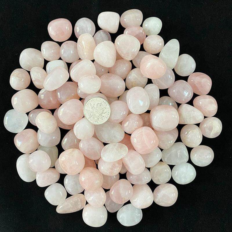 雨花石天然原石鹅卵石鱼缸造景石头水培花盆铺面装饰五彩色小石子