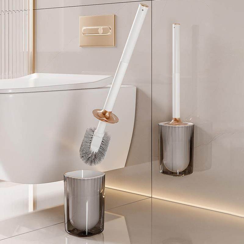 壁挂式马桶刷家用蹲便器无死角免打孔硬毛刷高颜值卫生间清洁刷子