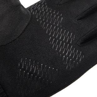 麂皮绒手套加绒保暖秋冬季 男女士触屏防滑运动跑步外卖骑行开车