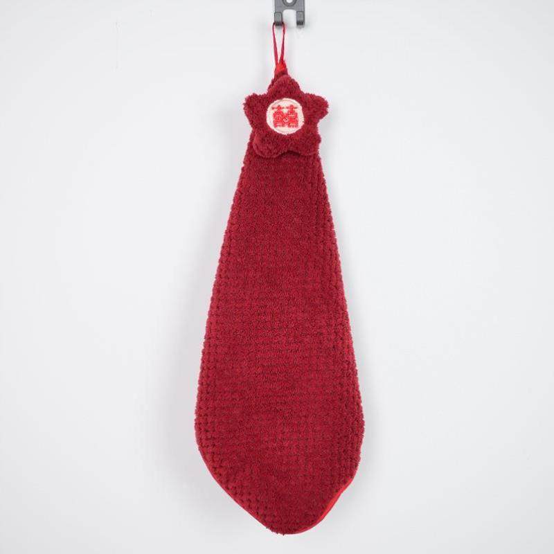 擦手巾挂式珊瑚绒厨房擦手布可爱洗脸小毛巾家用卫生间抺手巾,家庭/个人清洁工具,厨房擦手巾,淘宝优惠券,粉丝福利购,淘宝优惠卷