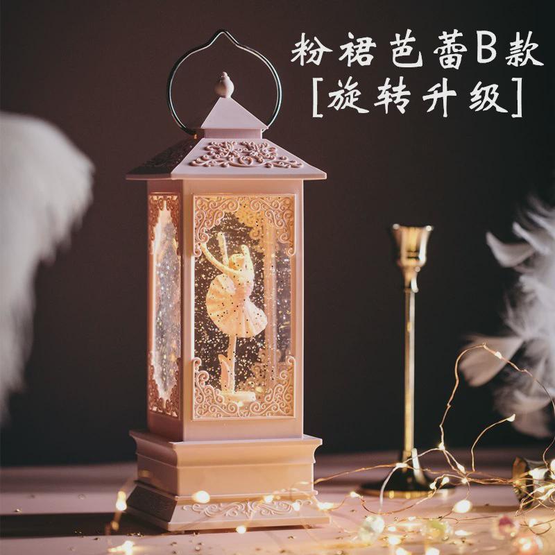 音乐盒八音盒芭蕾公主可旋转飘雪儿童水晶球女童女孩10岁生日礼物