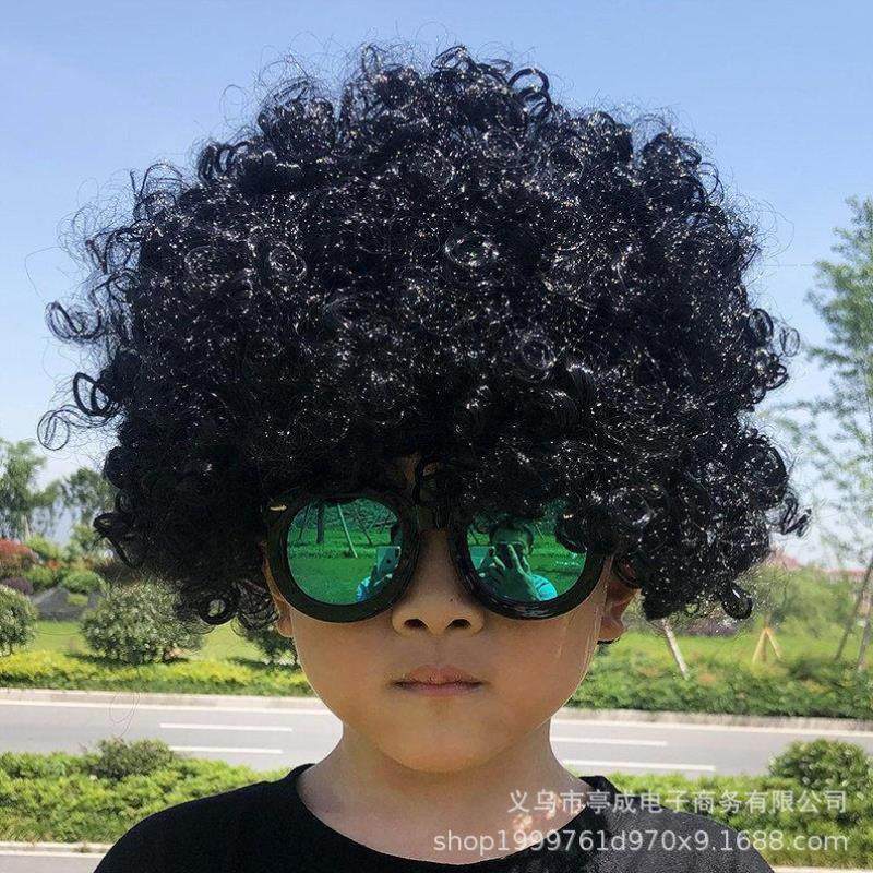 爆炸头假发搞怪小丑头套演出搞笑道具彩色假发套幼儿园表演区材料,玩具/童车/益智/积木/模型,发光玩具,淘宝优惠券,粉丝福利购,淘宝优惠卷