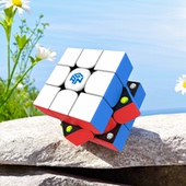 正品 gan356m三阶魔方磁力干智能竞速比赛专用高端送礼益智玩具