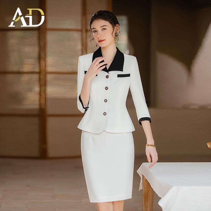 女西装套装正式场合小香风套裙