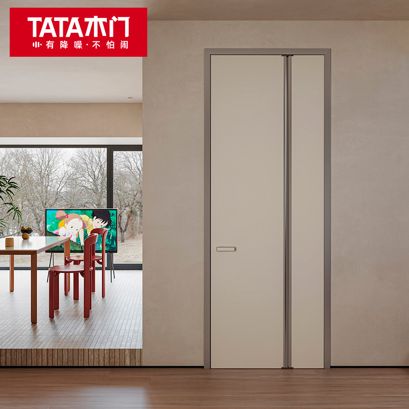 TATA木门新品免漆三七折叠卧室门图片