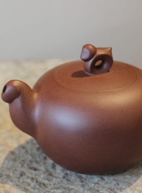 马上封侯 吴义永限量编号紫砂壶 紫泥手拉壶 纯全手工 谢华监制