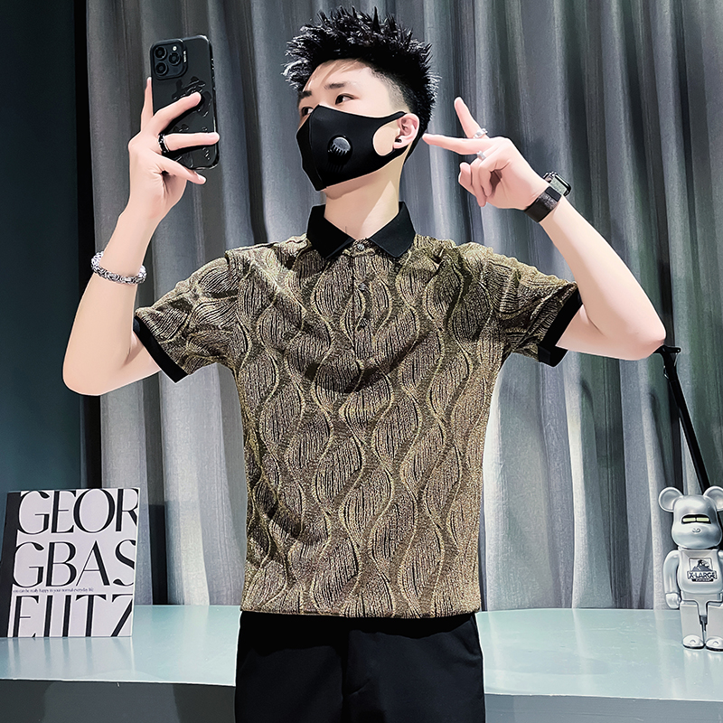 痞帅polo衫男款超火短袖t恤