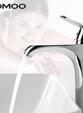 九牧台上盆面盆洗脸盆静铜冷热洗手池卫生间水龙头单孔加高32154