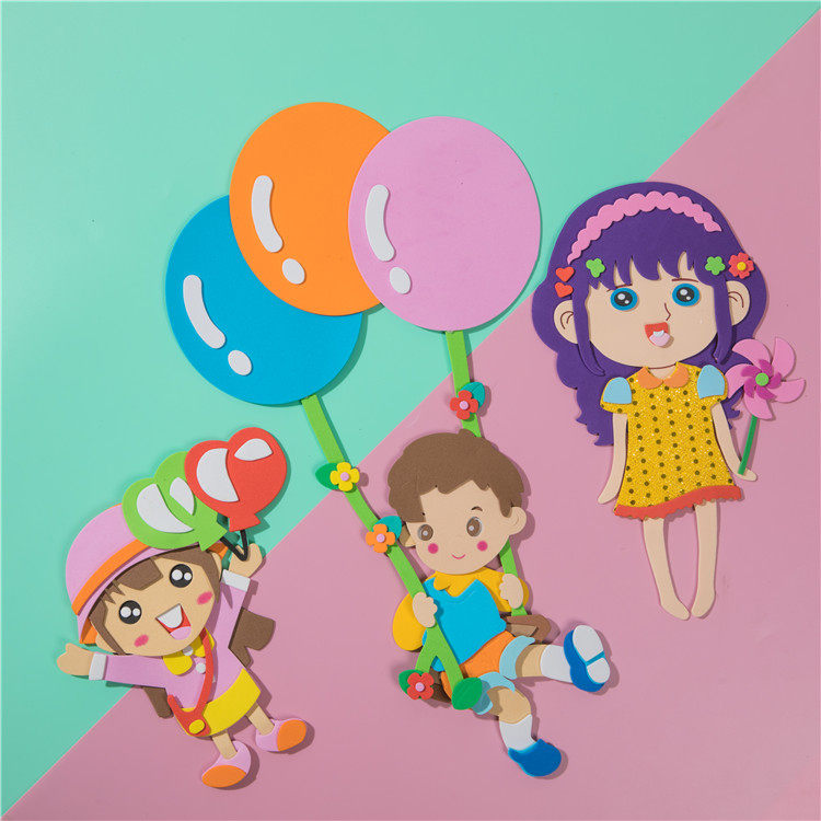 小学生幼儿园教室布置材料泡沫白云彩虹太阳男女孩墙贴装饰卡通贴,家居饰品,文化墙贴,淘宝优惠券,粉丝福利购,淘宝优惠卷