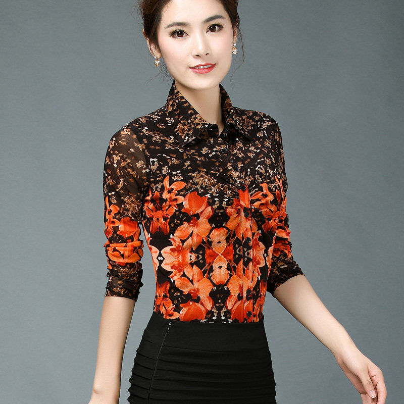 The younger brother of the new product 2020 new pattern Plush keep warm Long sleeve jacket Jacobs fashion lady winter thickening Broken flowers shirtin the Women's clothing/Boutique , Shirt  category - from Buy2taobao.com to provide professional Taobao agent buy service