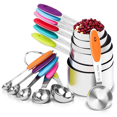 不锈钢咖啡烘培量勺十件套