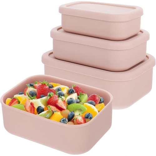 跨境好物食品级硅胶保鲜密封盒