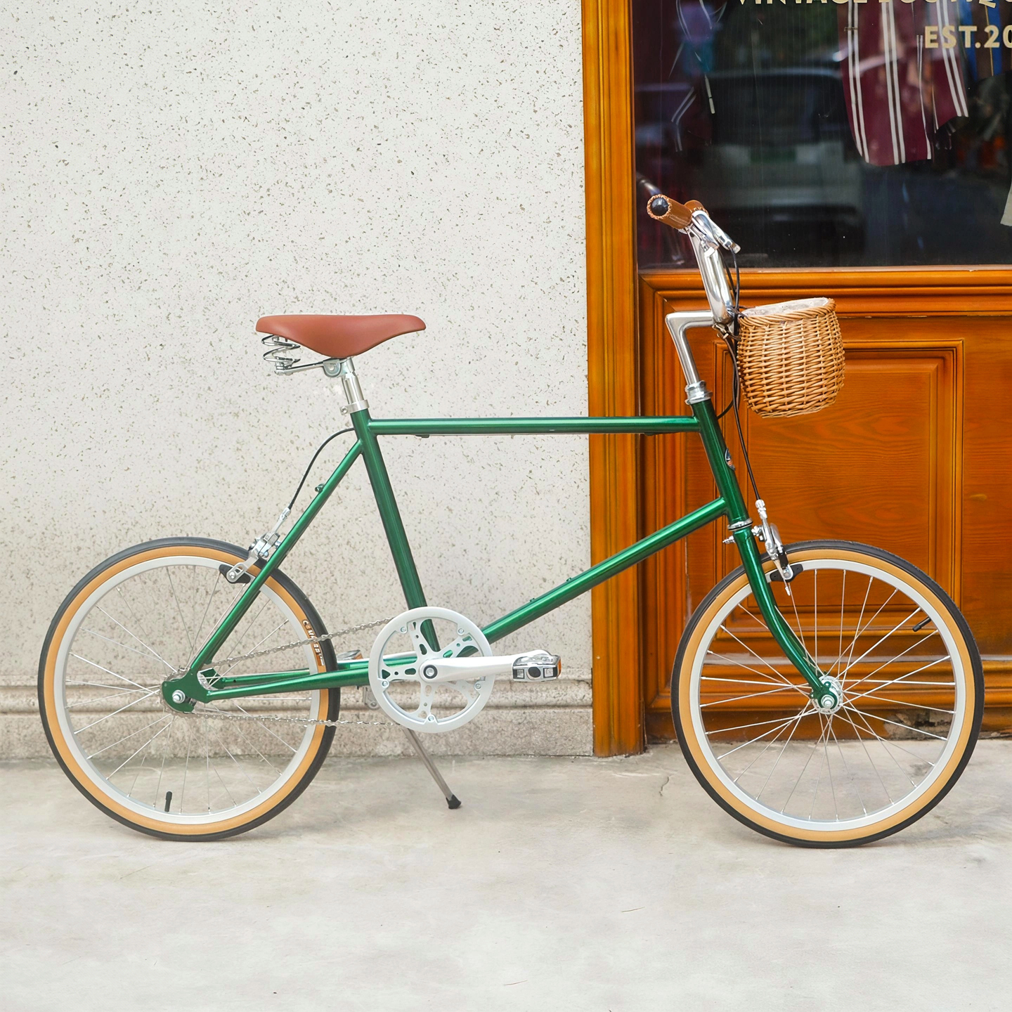 DayDayBike20寸英伦墨绿色复古小轮车男女式轻便自行车代步通勤车