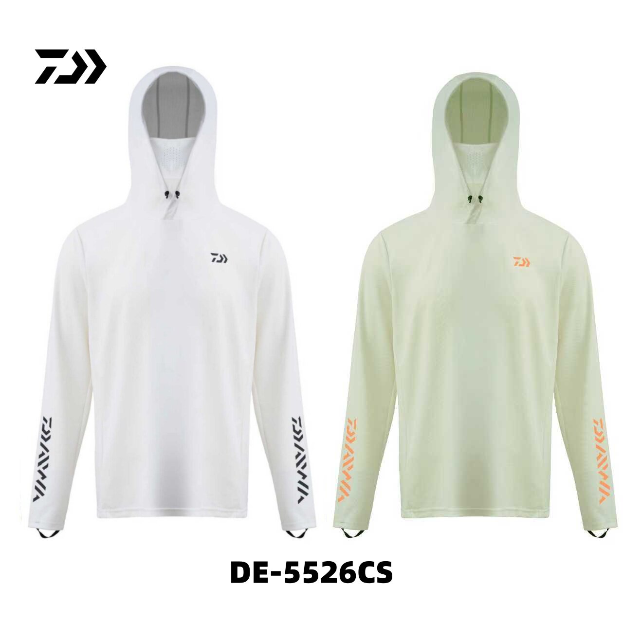 DAIWA达亿瓦26款春夏DE-5526CS带面罩防晒凉感连帽钓鱼服垂钓服
