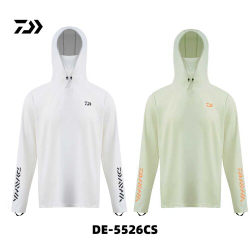 DAIWA达亿瓦26款春夏DE-5526CS带面罩防晒凉感连帽钓鱼服垂钓服