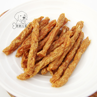 十年老店 胖刺儿家私房小食 鸡肉亚麻籽嚼嚼条80g 手工宠物零食