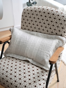 外贸尾单亚麻抱枕靠腰靠垫客厅沙发轻奢靠垫样板间卧室床头抱枕套