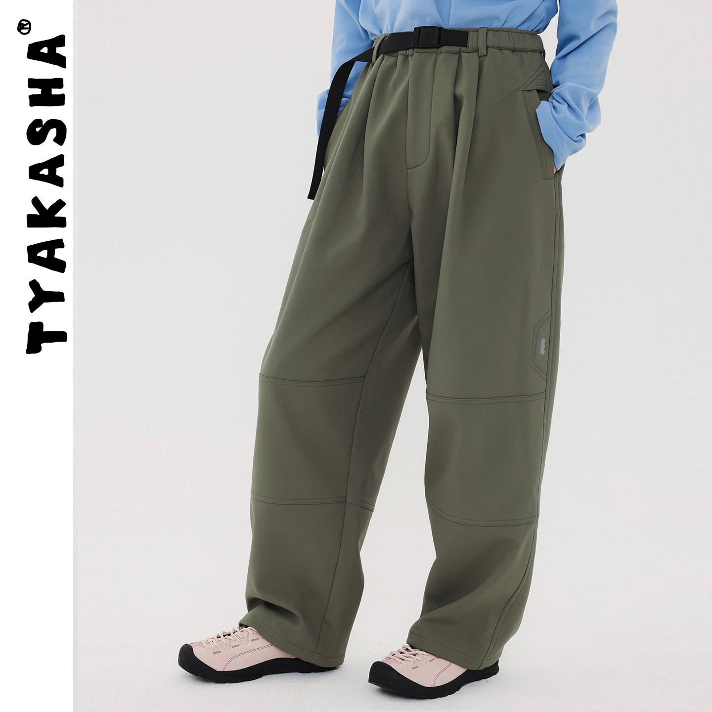 TYAKASHA塔卡沙情侣款长裤2025冬季新款休闲宽松长裤工装裤