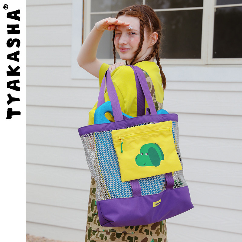TYAKASHA塔卡沙单肩包2025夏季新款紫色托特包大容量单肩背包,箱包皮具/热销女包/男包,托特包,淘宝优惠券,粉丝福利购,淘宝优惠卷
