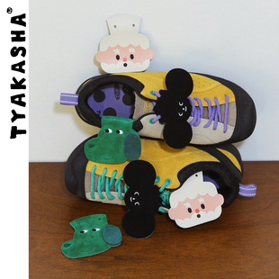 TYAKASHA塔卡沙鞋舌IP造型休闲鞋系带鞋配饰鞋舌