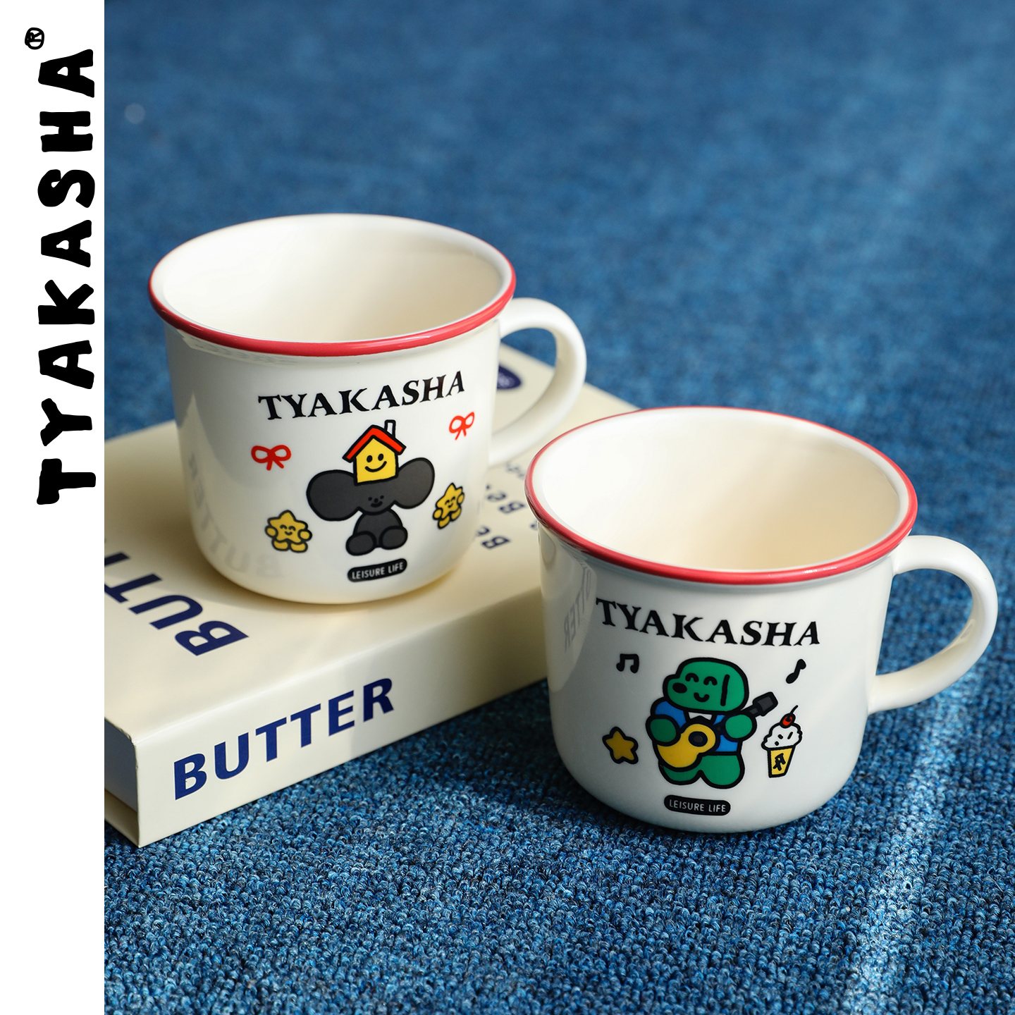 TYAKASHA塔卡沙2025新款可爱陶瓷杯牛奶杯