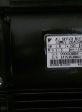 原装日本安川伺服电机1.8KWSGMGV-20ADC61全新正品质保一年现货