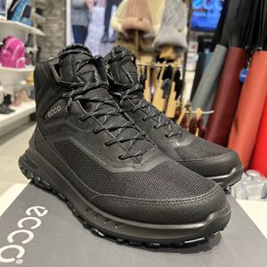 ECCO爱步男鞋  户外登山徒步鞋防滑耐磨系带高帮休闲运动鞋824314