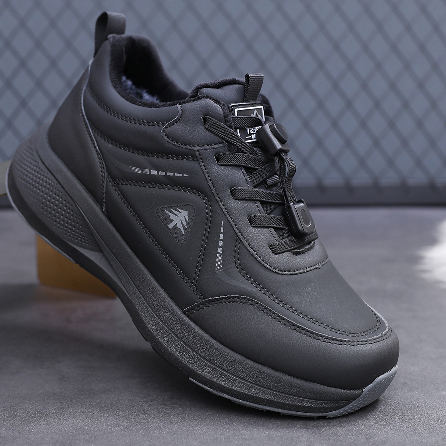 老北京男冬季加绒保暖防滑健步鞋