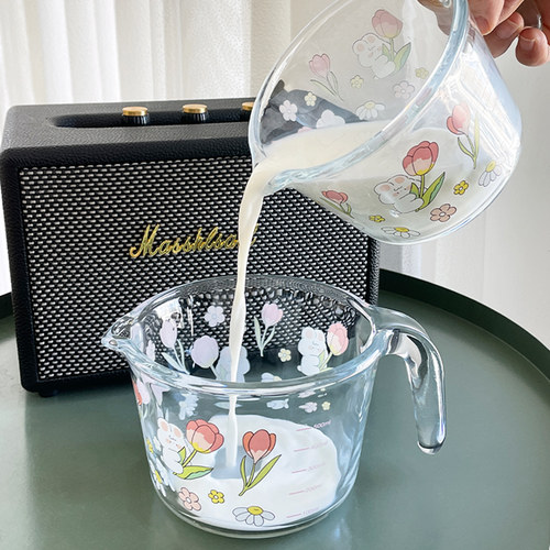 600ml带盖带手柄烘焙打蛋杯子