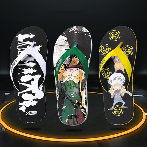 大码拖鞋人字拖男特大45码创意个性动漫潮流韩版休闲夹脚沙滩凉鞋 - 封面