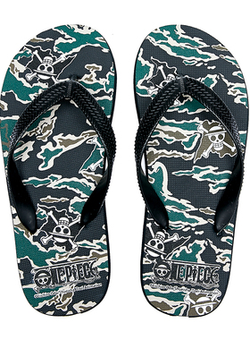 班尼路人字拖夏季男士潮流橡胶创意印花个性防滑休闲情侣沙滩拖鞋