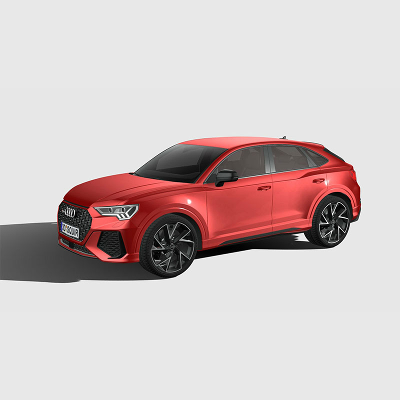 383.奥迪RS Q3 Audi Sportback 2020 3D模型 FBX汽车模型源文件