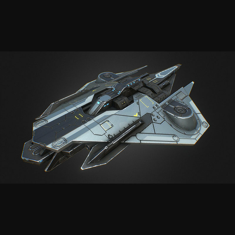 3.战列舰宇宙飞船太空飞船 科幻太空宇宙飞船 3D模型 FBX模型