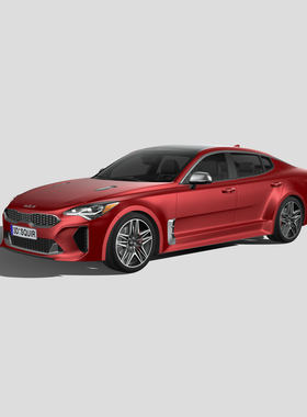 起亚Stinger GT 汽车3D模型 三维轿车FBX模型PBR写实模型 Blender