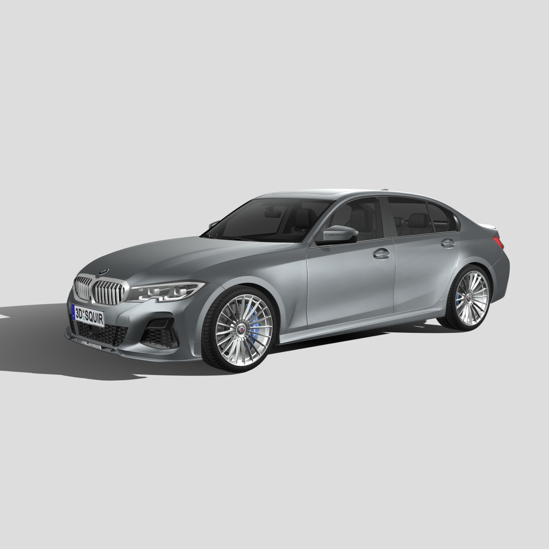 宝马BMW  轿车 汽车3D模型 三维轿车FBX模型PBR写实模型 Blender