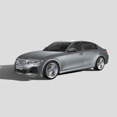 宝马BMW  轿车 汽车3D模型 三维轿车FBX模型PBR写实模型 Blender
