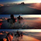 三维建筑漫游 489丝绸之路沙漠骆驼商队 3D动画 城市宣传片