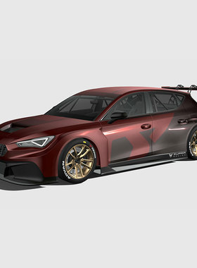 399.西雅特  Seat Leon Cupra 2020 3D模型 FBX汽车模型源文件