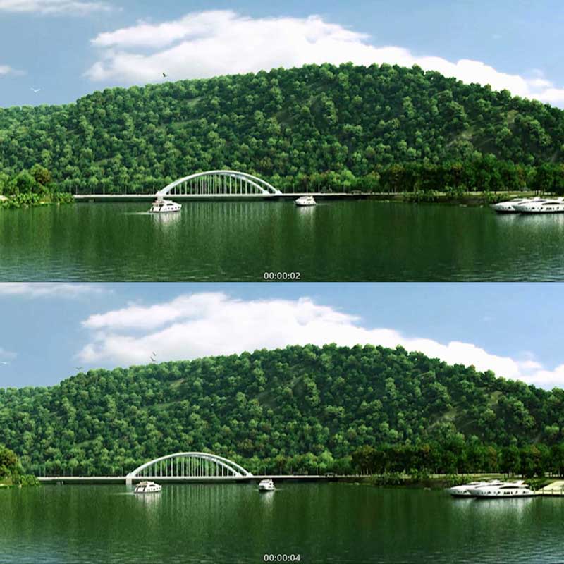 绿色生态自然风光 景点风光 茶园 茶山 3D动画三维宣传片视频素材