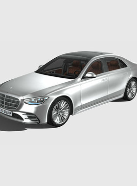 396.梅赛德斯奔驰S系  Mercedes-BenzAMG2021 3D模型 FBX汽车模型