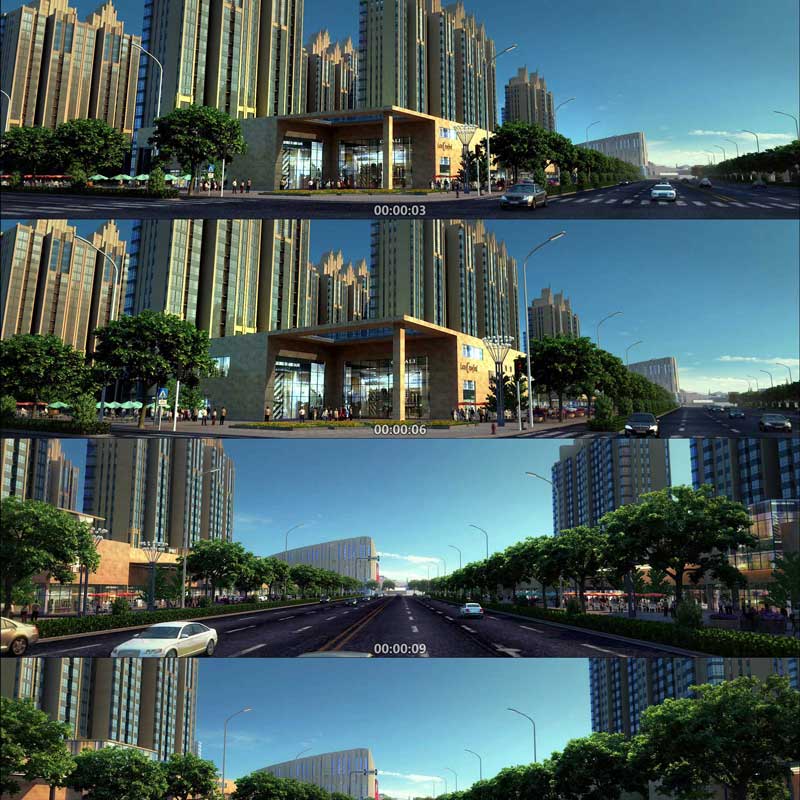 三维城市建筑漫游地产动画 3D动画 三维建筑漫游 城市宣传片 视频