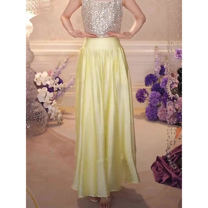 法式轻奢小个子度假风气质半身裙