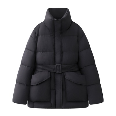 立领收腰显瘦保暖羽绒服