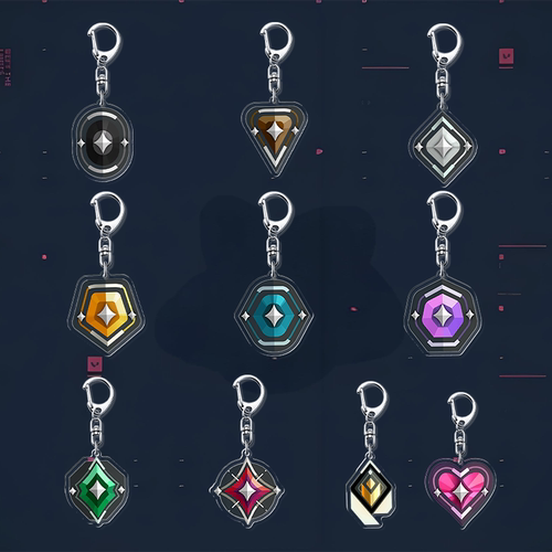 无畏契约段位小挂件礼物钥匙扣