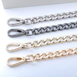 12mm扁链韩国链包包链条带配件包链子单肩斜挎宽铁链单买金属链带
