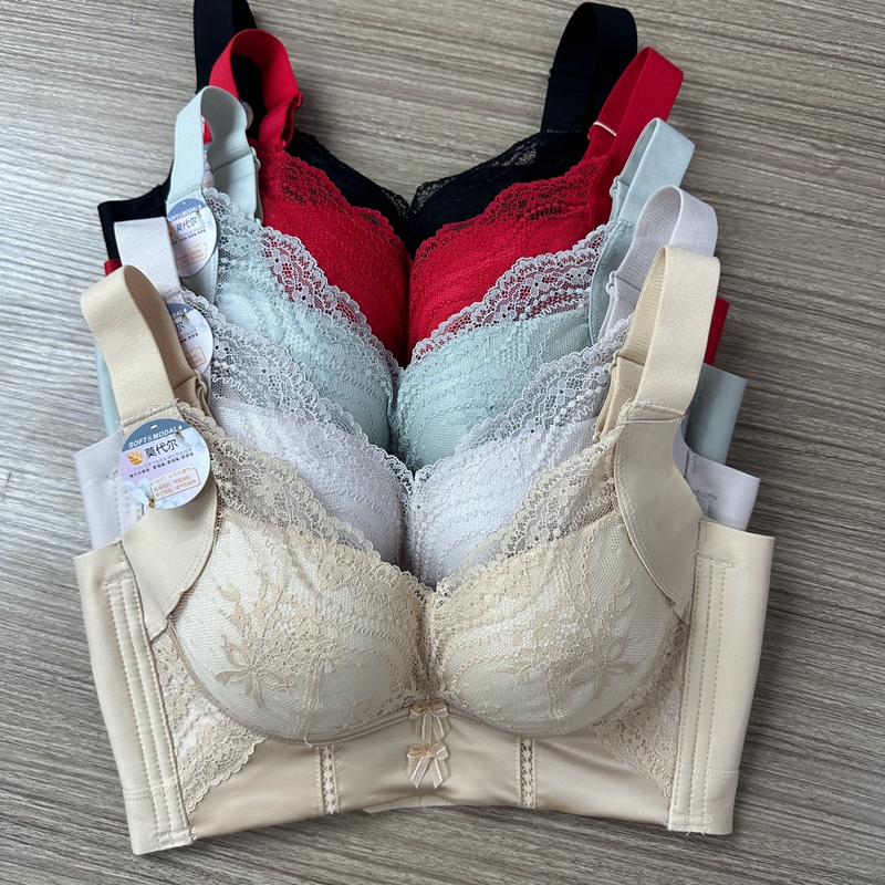 2件减10 无钢圈中模B杯五排扣加宽防下垂收副乳文胸调整型内衣625